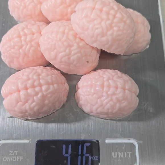LAST 1❤️Hand Crafted Mini 🧠Brains 8 pack Mini Strawberry Soaps - Picture 3 of 5